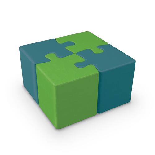 Tinker All Foam Soft Seating Puzzle Piece Set